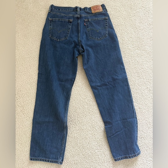 Levi's Men's Dark Blue 550 Relaxed Fit Jeans 34x32 - Picture 4 of 4